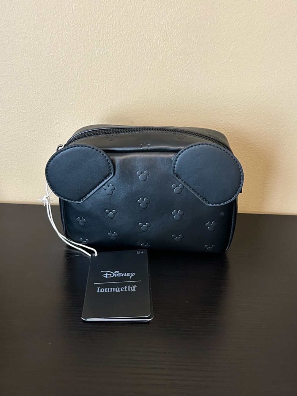 Loungefly Disney Mickey Mouse Figural Ear Cosmetic Bag BoxLunch Exclusive